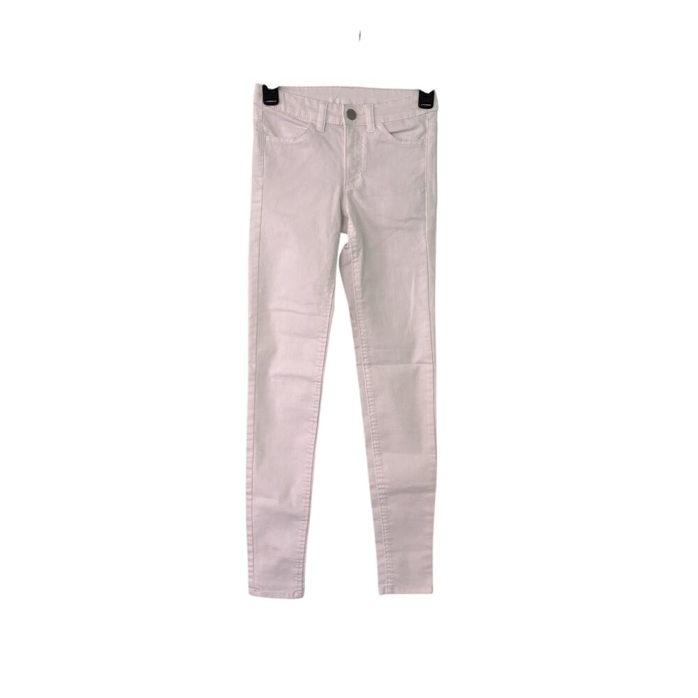 H & M Divided Size 2 White Slimming Skinny Jeans 24x29